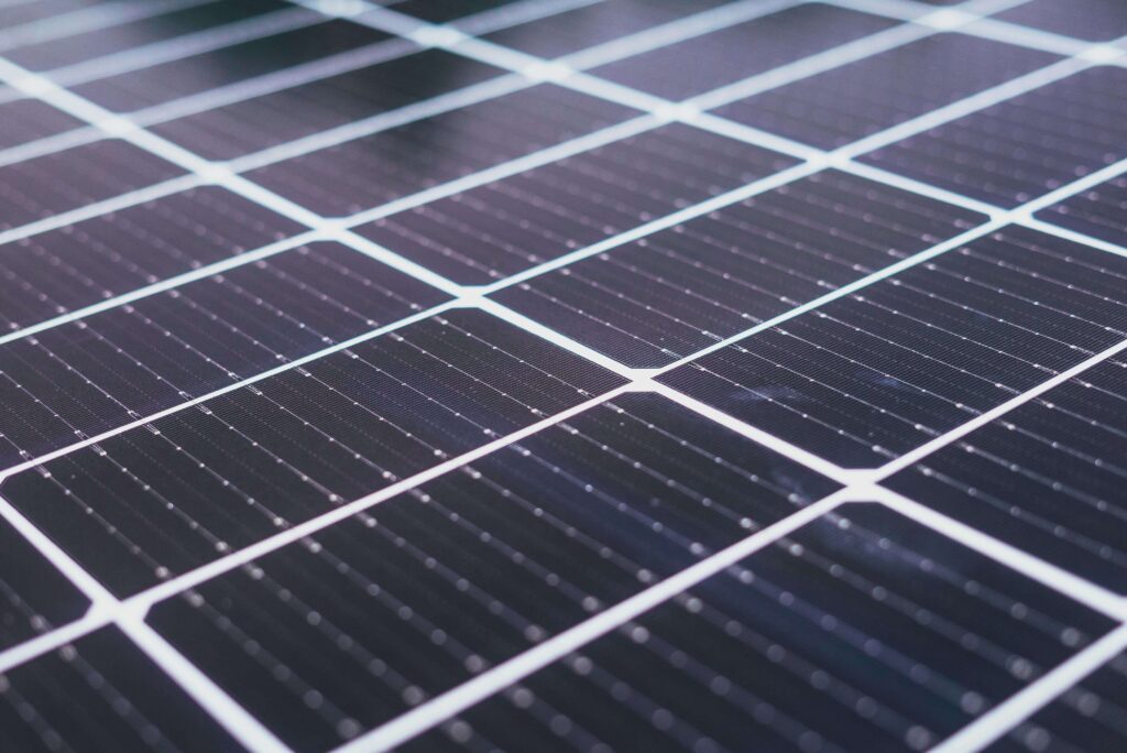 A close-up picture of a Solar Panel.