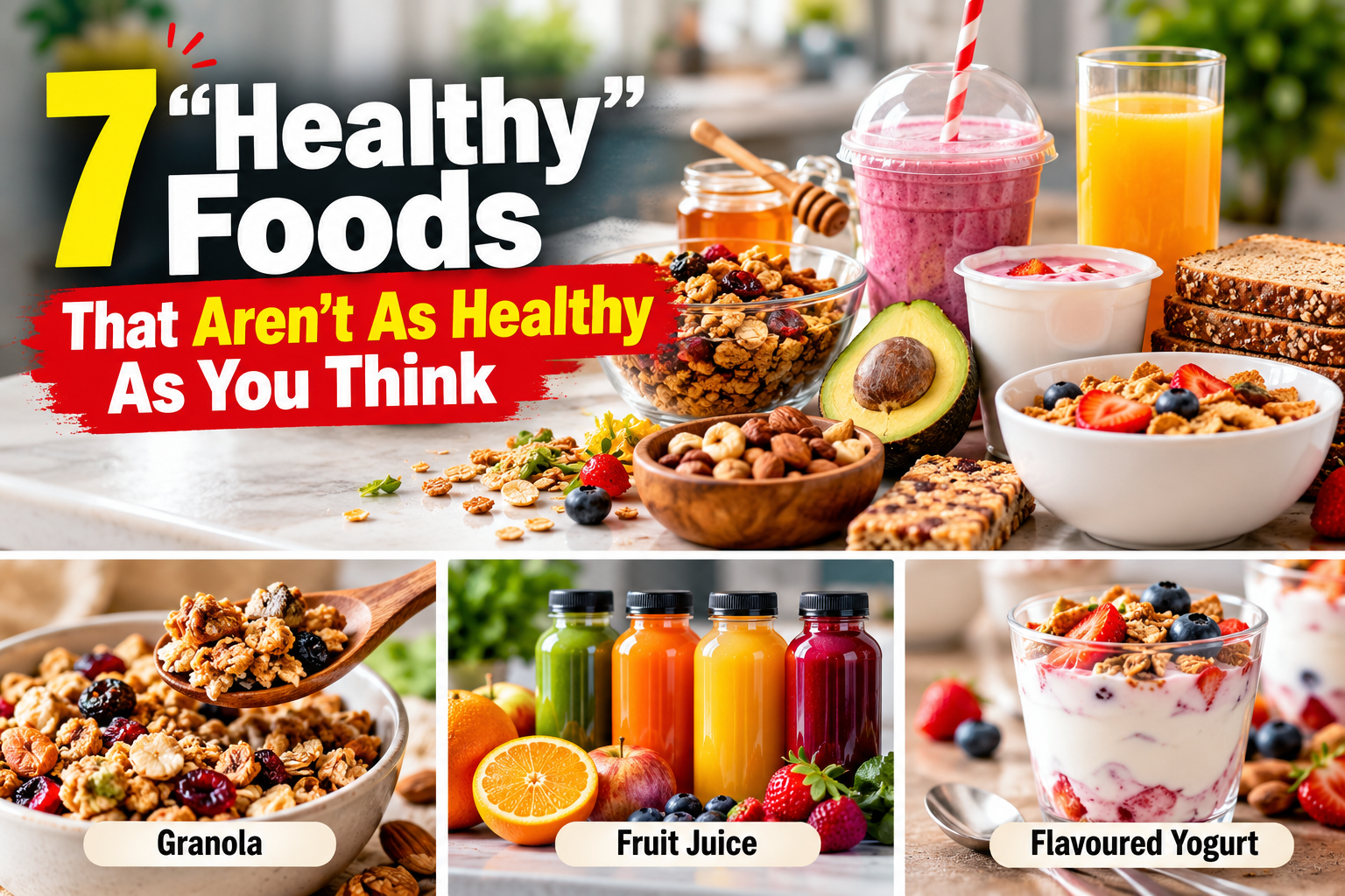 7 “Healthy” Foods That Aren’t As Healthy As You Think