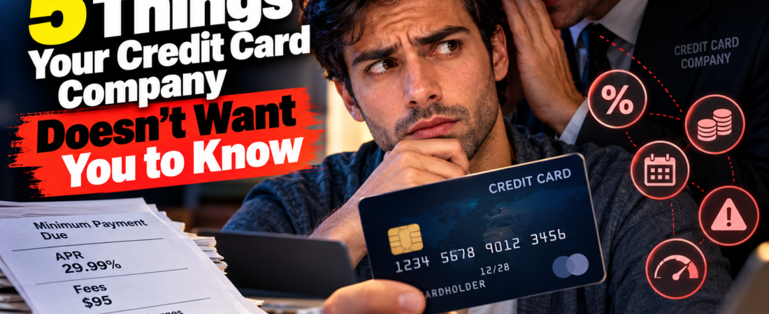 5 Things Your Credit Card Company Doesn’t Want You to Know